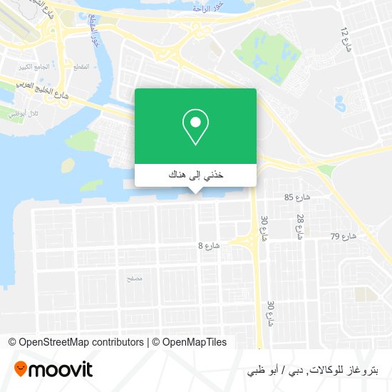 خريطة بتروغاز للوكالات