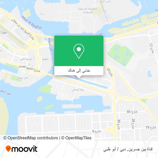 خريطة قناة بين جسرين