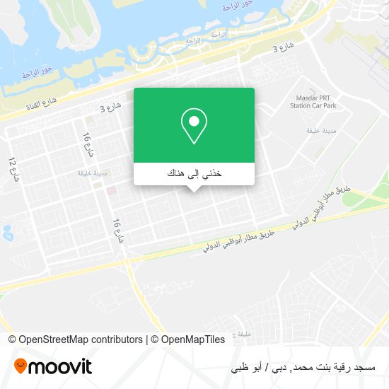 خريطة مسجد رقية بنت محمد