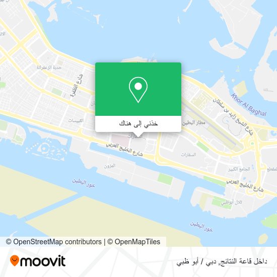 خريطة داخل قاعة النتائج