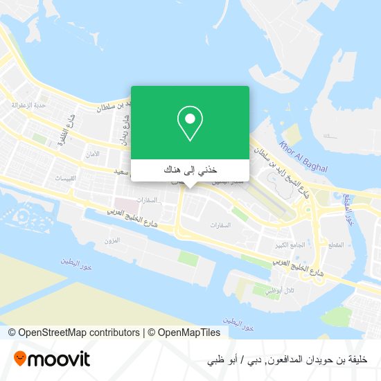 خريطة خليفة بن حويدان المدافعون