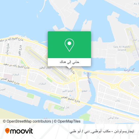 خريطة تيجاريسولوشن - مكتب أبوظبي