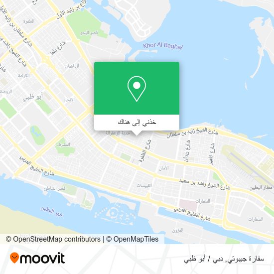 خريطة سفارة جيبوتي