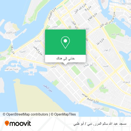 خريطة مسجد عبد الله سالم المرر