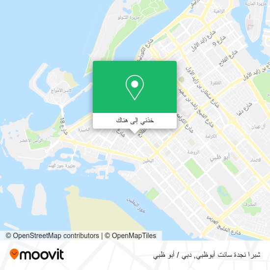 خريطة شبرا نجدة سانت أبوظبي