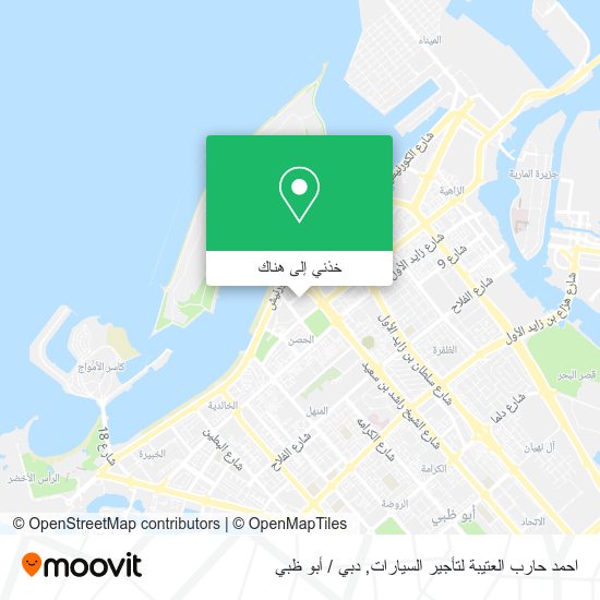 خريطة احمد حارب العتيبة لتأجير السيارات