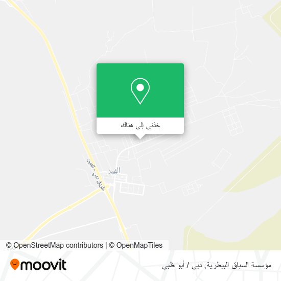 خريطة مؤسسة السباق البيطرية