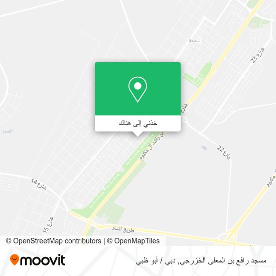 خريطة مسجد رافع بن المعلى الخزرجي