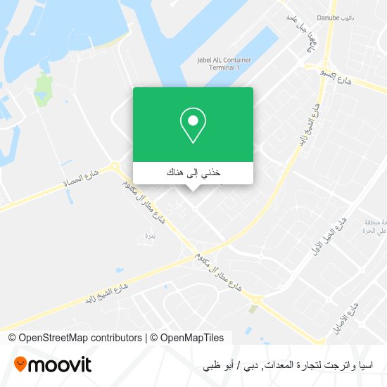 خريطة اسيا واترجت لتجارة المعدات