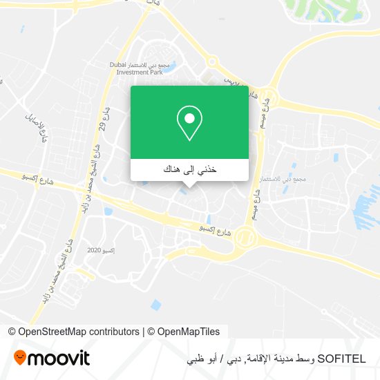 خريطة SOFITEL وسط مدينة الإقامة