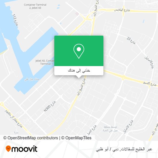 خريطة عبر الخليج للسقالات