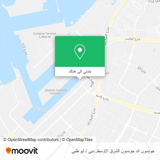 خريطة جونسون اند جونسون الشرق الاوسط