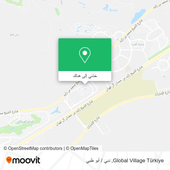 خريطة Global Village Türkiye