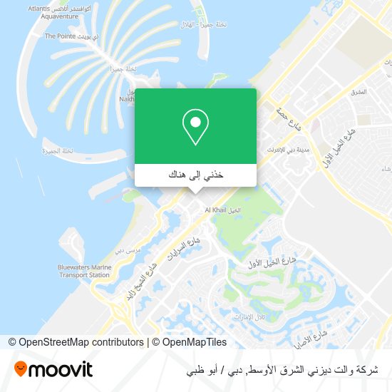 خريطة شركة والت ديزني الشرق الأوسط