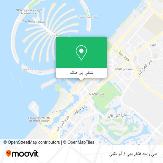 خريطة دبي واحد فقط