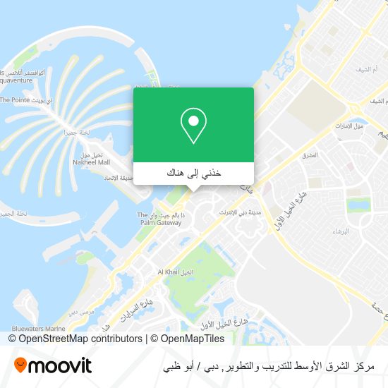 خريطة مركز الشرق الأوسط للتدريب والتطوير