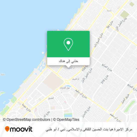 خريطة مركز الاميرة هيا بنت الحسين الثقافى والاسلامى