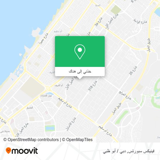 خريطة فينيكس سبورتس