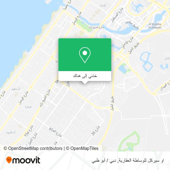 خريطة او سيركل للوساطة العقارية