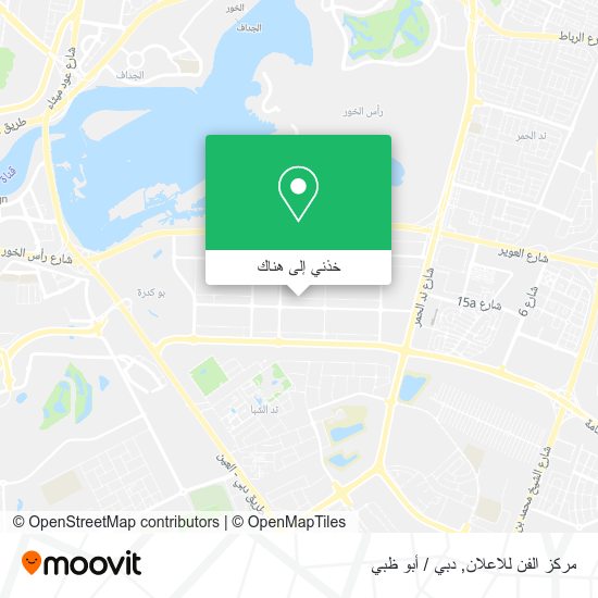 خريطة مركز الفن للاعلان