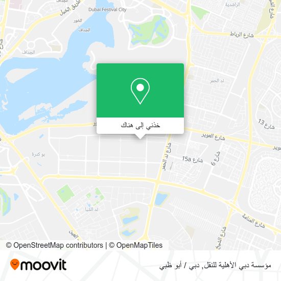 خريطة مؤسسة دبي الأهلية للنقل