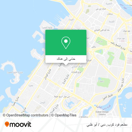 خريطة مطعم فود كوب