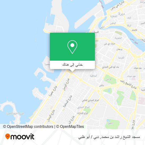 خريطة مسجد الشيخ راشد بن محمد