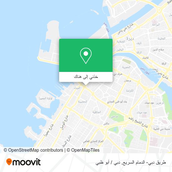 خريطة طريق دبي- الدمام السريع