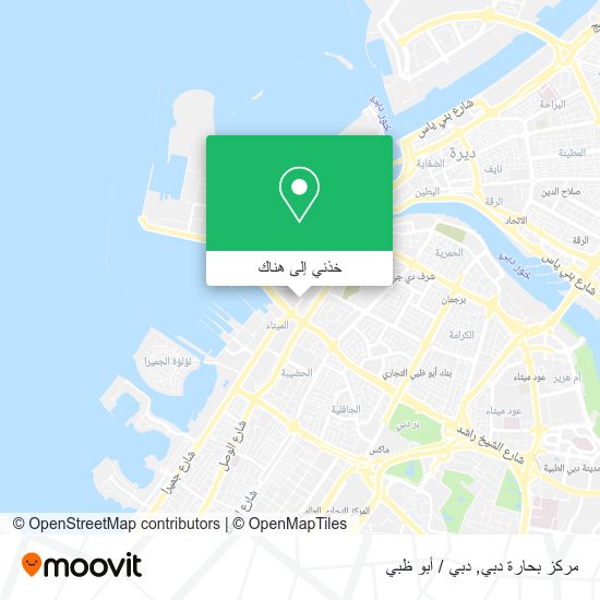 خريطة مركز بحارة دبي