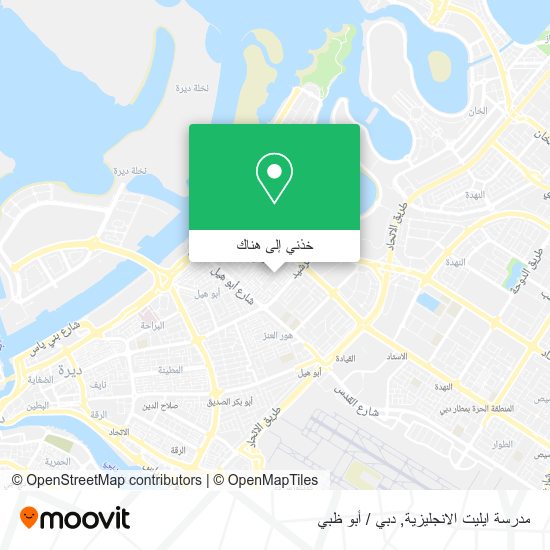 خريطة مدرسة ايليت الانجليزية