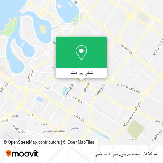 خريطة شركة فار ايست بيرينج