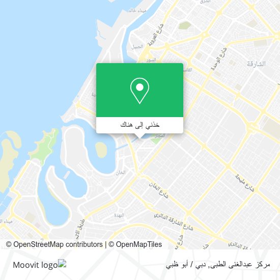 خريطة مركز عبدالغنى الطبى