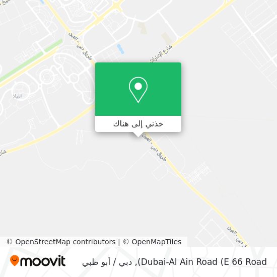 خريطة Dubai-Al Ain Road (E 66 Road)