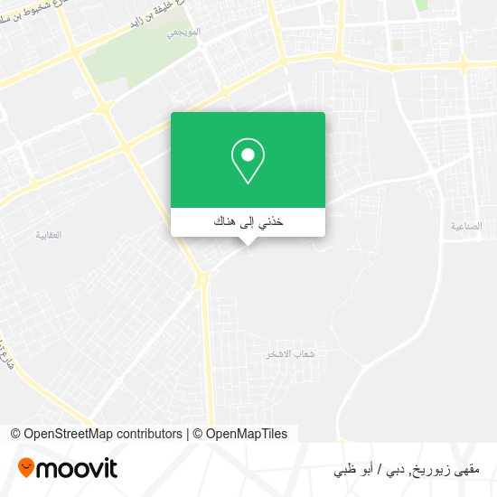 خريطة مقهى زيوريخ