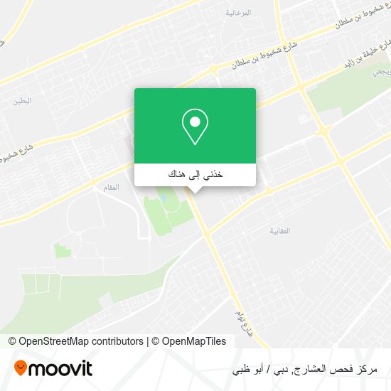 خريطة مركز فحص العشارج