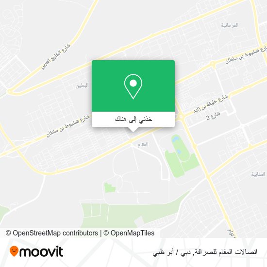 خريطة اتصالات المقام للصرافة