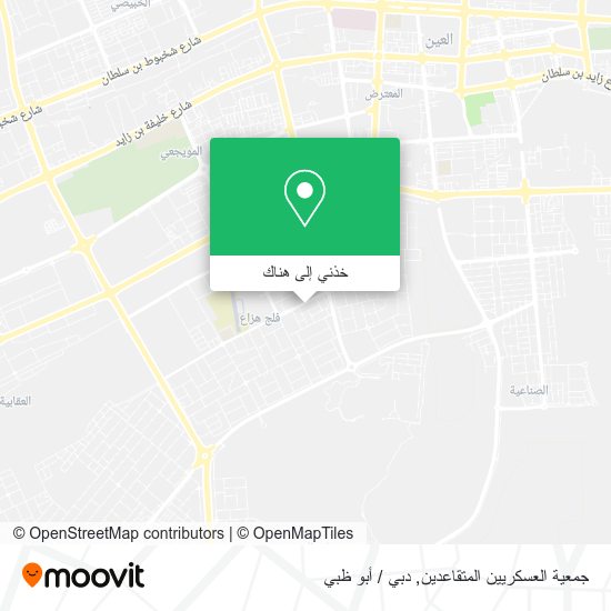 خريطة جمعية العسكريين المتقاعدين