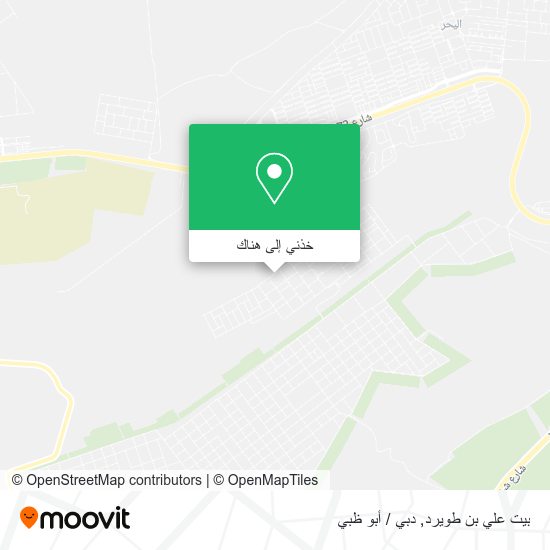خريطة بيت علي بن طويرد