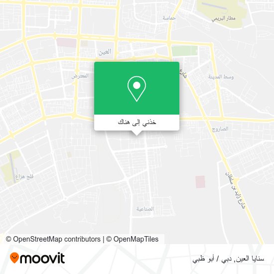 خريطة سنايا العين
