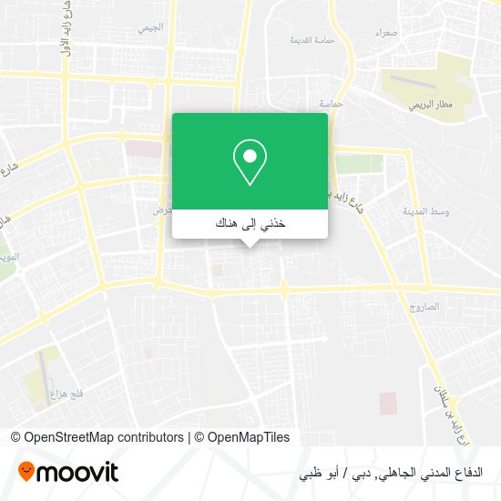 خريطة الدفاع المدني الجاهلي