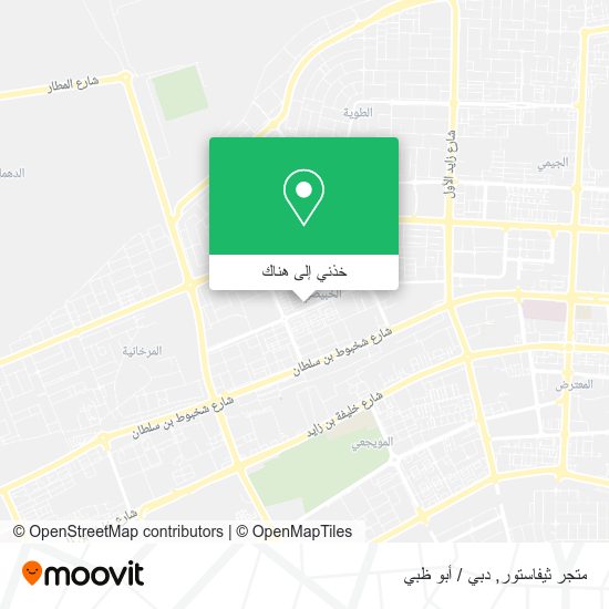 خريطة متجر ثيفاستور