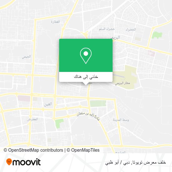 خريطة خلف معرض تويوتا
