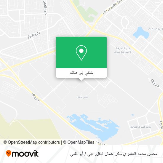 خريطة محسن محمد العامري سكن عمال النقل