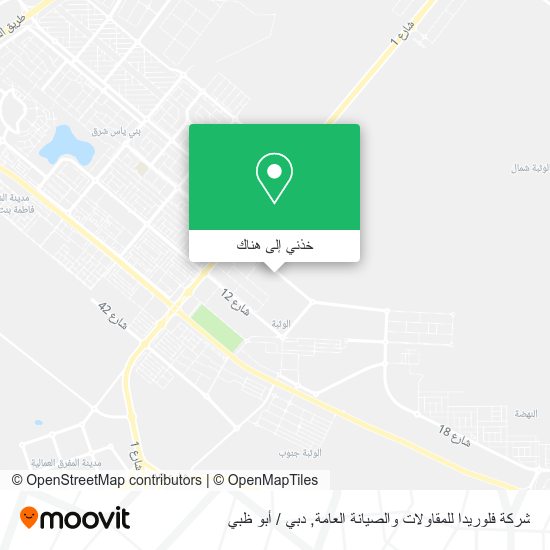 خريطة شركة فلوريدا للمقاولات والصيانة العامة
