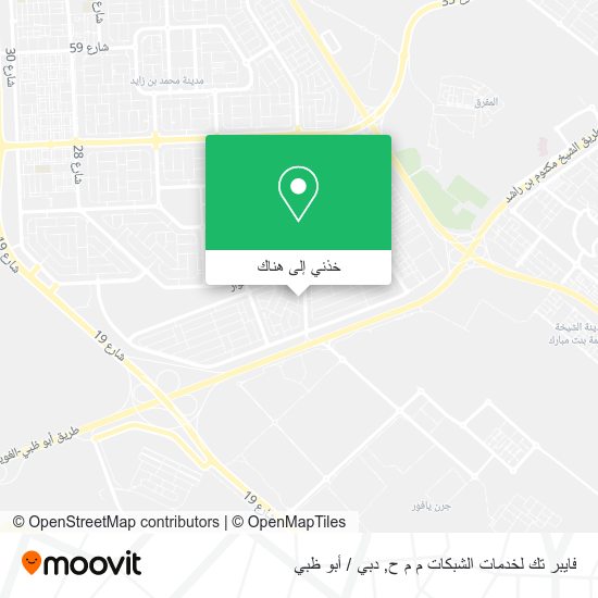 خريطة فايبر تك لخدمات الشبكات م م ح