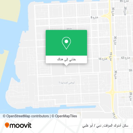 خريطة سكن أدنوك المؤقت