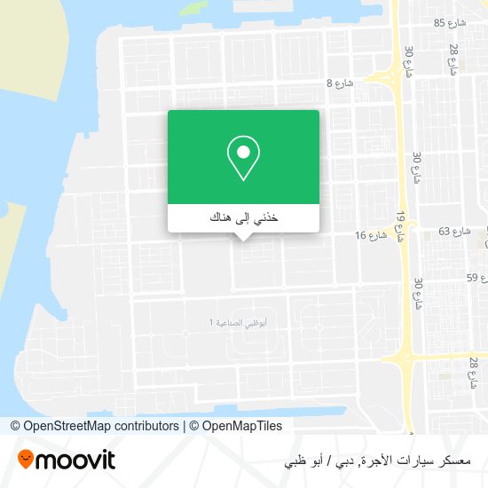 خريطة معسكر سيارات الأجرة