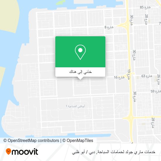 خريطة خدمات ماري جولد لحمامات السباحة