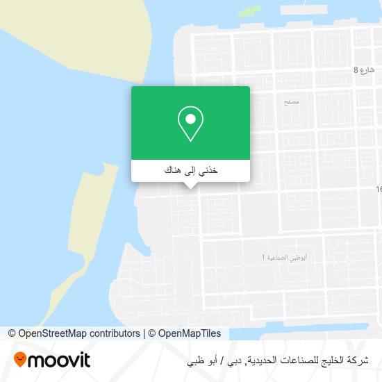 خريطة شركة الخليج للصناعات الحديدية