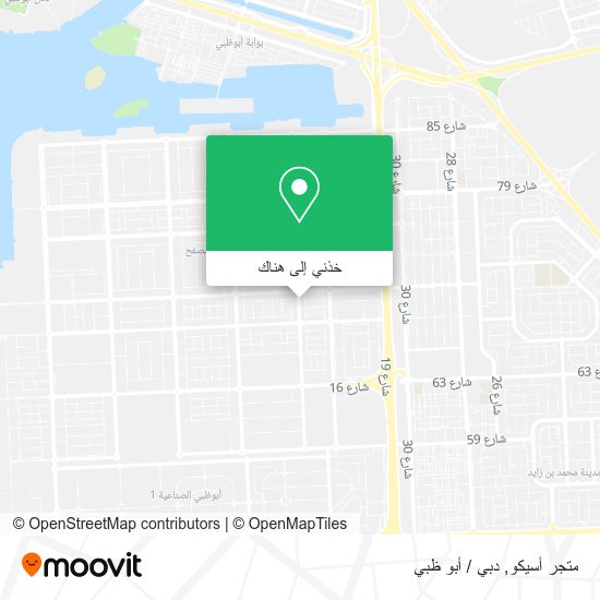 خريطة متجر أسيكو